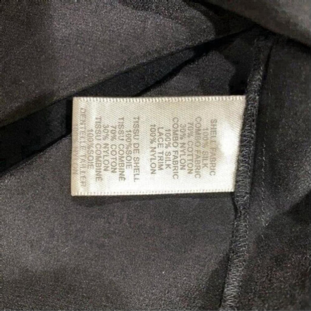REBECCA Taylor Sarah Lace Silk Blouse. Black Size 2 - Picture 10 of 12